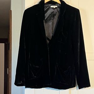 LAMade black velvet blazer, size M